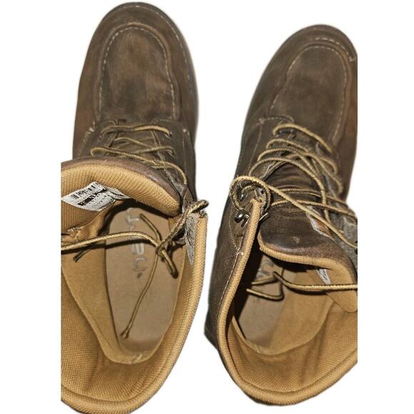 Carhartt CMW6095 Waterproof Wedge Brown Oil Leather Work Boots Men\'s size 13 Carhartt | Shoes | Carhartt Cmw695 Waterproof Wedge Brown  main image 4